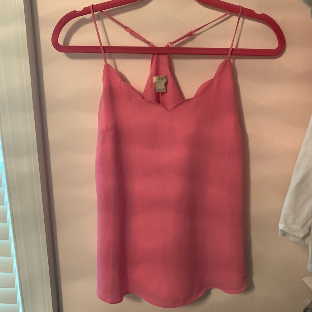 J crew scalloped tank